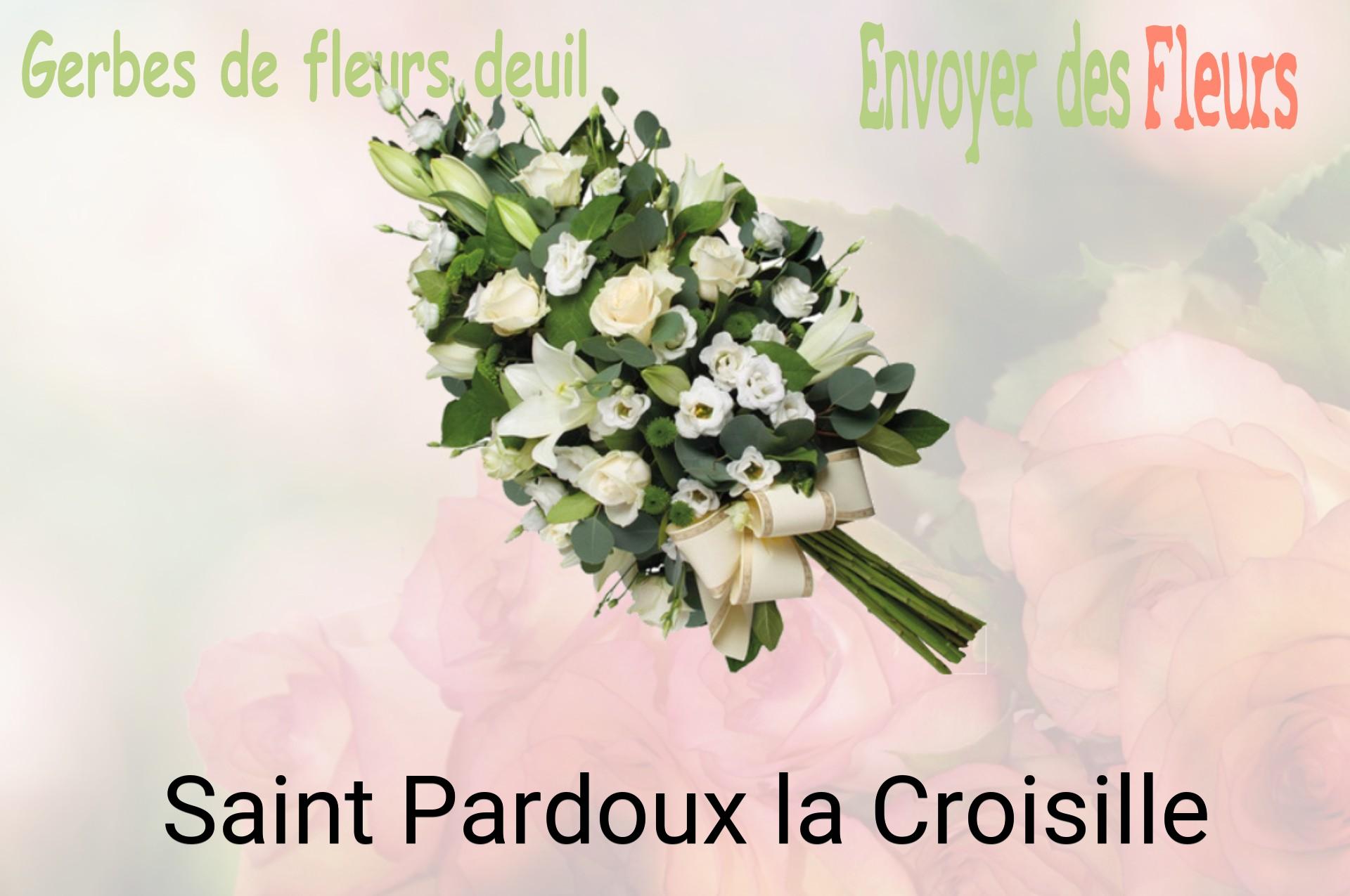 Gerbe de fleurs de deuil livrée à Saint-Pardoux-la-Croisille